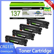 4PK Canon 137 9435B001AA Black Toner Cartridge MF232w MF236n MF244dw MF247dw