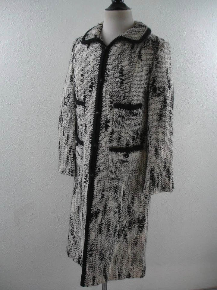 Mujer M De Colección Años 60 Maurice Barbanel París Francia 2 Piezas Vestido Traje Chaqueta Larga Foto 3 de 4