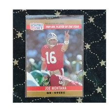 Joe Montana 1989 NFL Player of the Year Pro Set Card #2 49ers Base Set