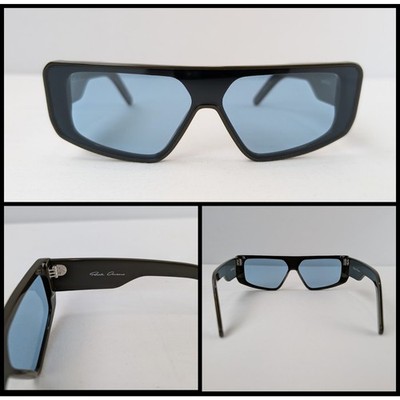 Rick Owens Q:2 / Performa Sunglasses in Olive Temple / Amazonite Lens BNWB OS