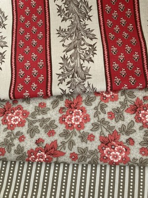 Drei Patchworkstoffe je 110x200cm, Atelier De France by French General for Moda,