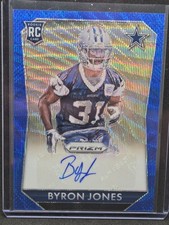 2015 Panini Prizm Football Blue Byron Jones Rookie Auto 68/125 #RS-BJ