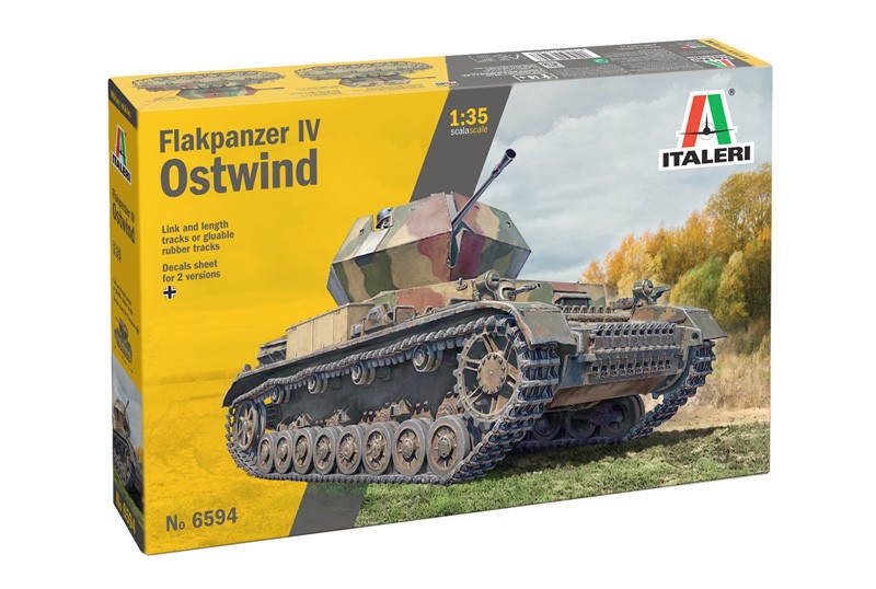 Flakpanzer IV Ostwind 1/35 Italeri : kit plastique sans défaut d'ajustement