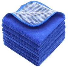 Microfiber Dish Cloths Fast Drying Kitchen Cleaning Cloth Dish Rags Dust Clot...