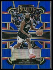 2023-24 Panini Select #64 James Harden Blue Prizms