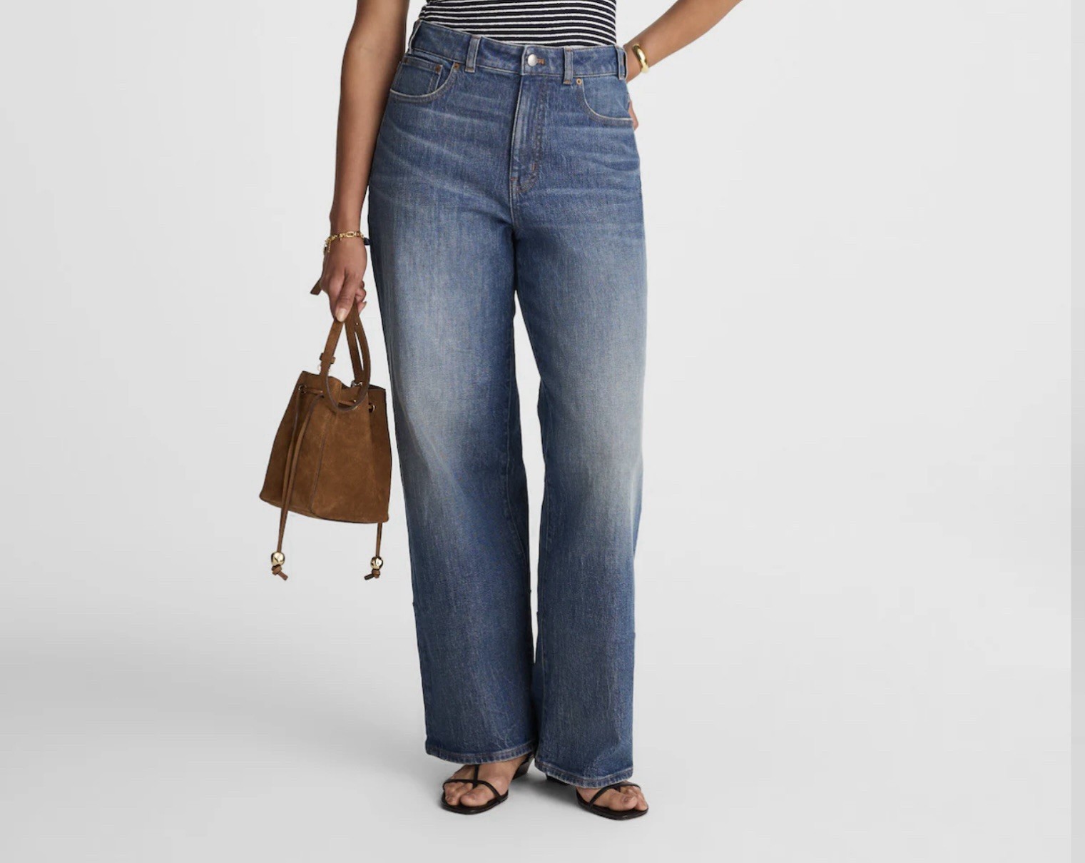 MADEWELL Curvy Perfect Vintage Wide-Leg Jeans Women’s Size 25 NWT $138