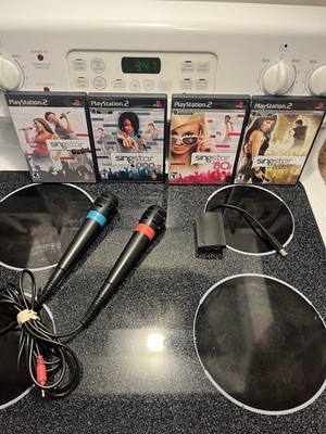 SingStar PlayStation PS2 PS3 Microphones USB Converter PS2 GameS Bundle - NICE!