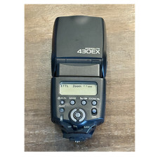 Canon Speedlite 430EX Shoe Mount Flash E-TTL Slave LCD w/ Case Pouch Stand