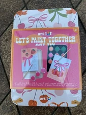 Art 101 Art Tin Let's Paint Together NIB Travel Art Kit