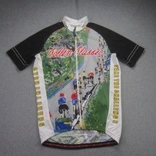 Hincapie Cycling Jersey Mens XL Collin Classic 2007 AOP Full Zip Short Sleeve