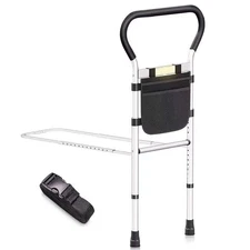 Bed Rails for Elderly Adults Safety, Height Width Adjustable Bed Assist Rail wit