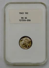 1943 Mercury Dime NGC MS 64 - 1987 Generation 2 White Core Holder