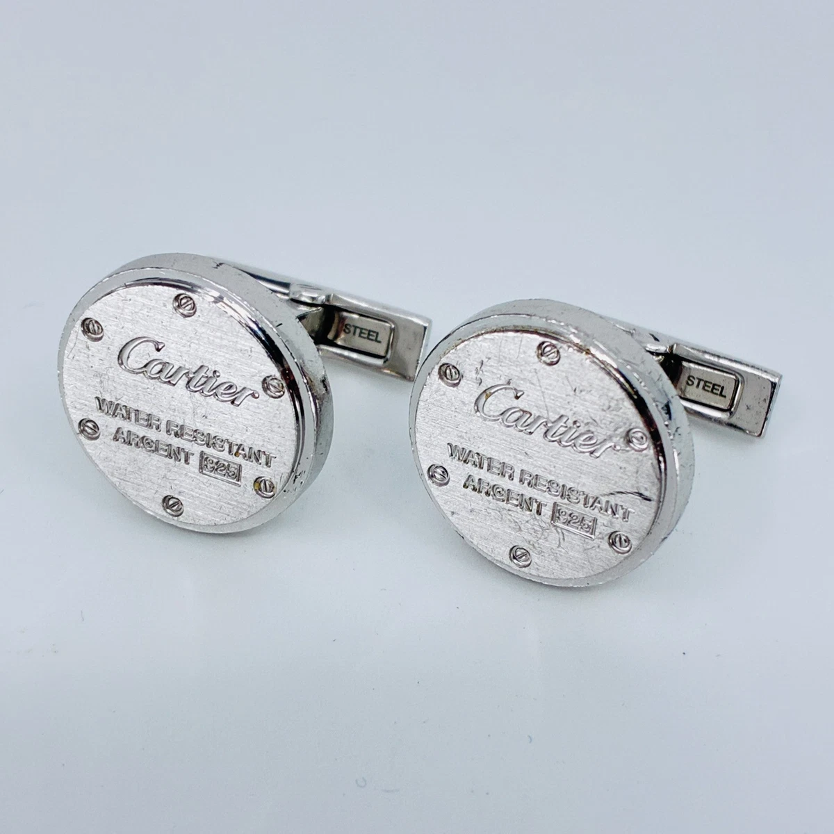 Cartier Silver Cufflinks for Men for sale | eBay