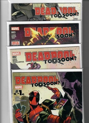 Deadpool: Too Soon? #1-4 complete set / help me donate to Feeding America!