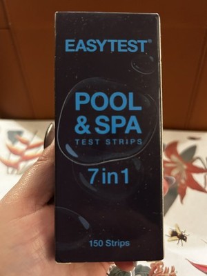 Easy Test Pool and SPA 7-in-1 Chlorine Dip Test Strips - 150 Count Exp 2/4/2027