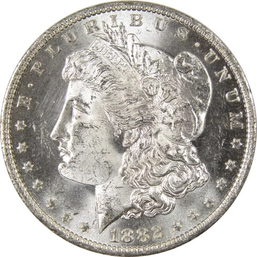 1882 O Morgan Dollar Uncirculated Silver $1 Coin