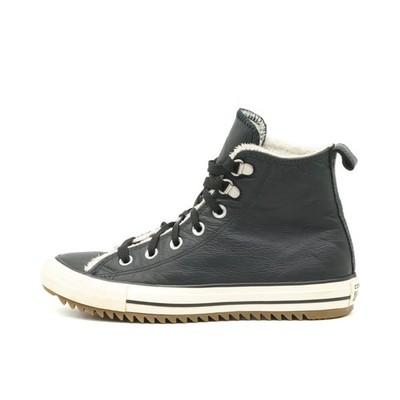 Converse Damen Winter Hi Sneaker Schwarz Leder Stiefel Star High-Top EU 37.5
