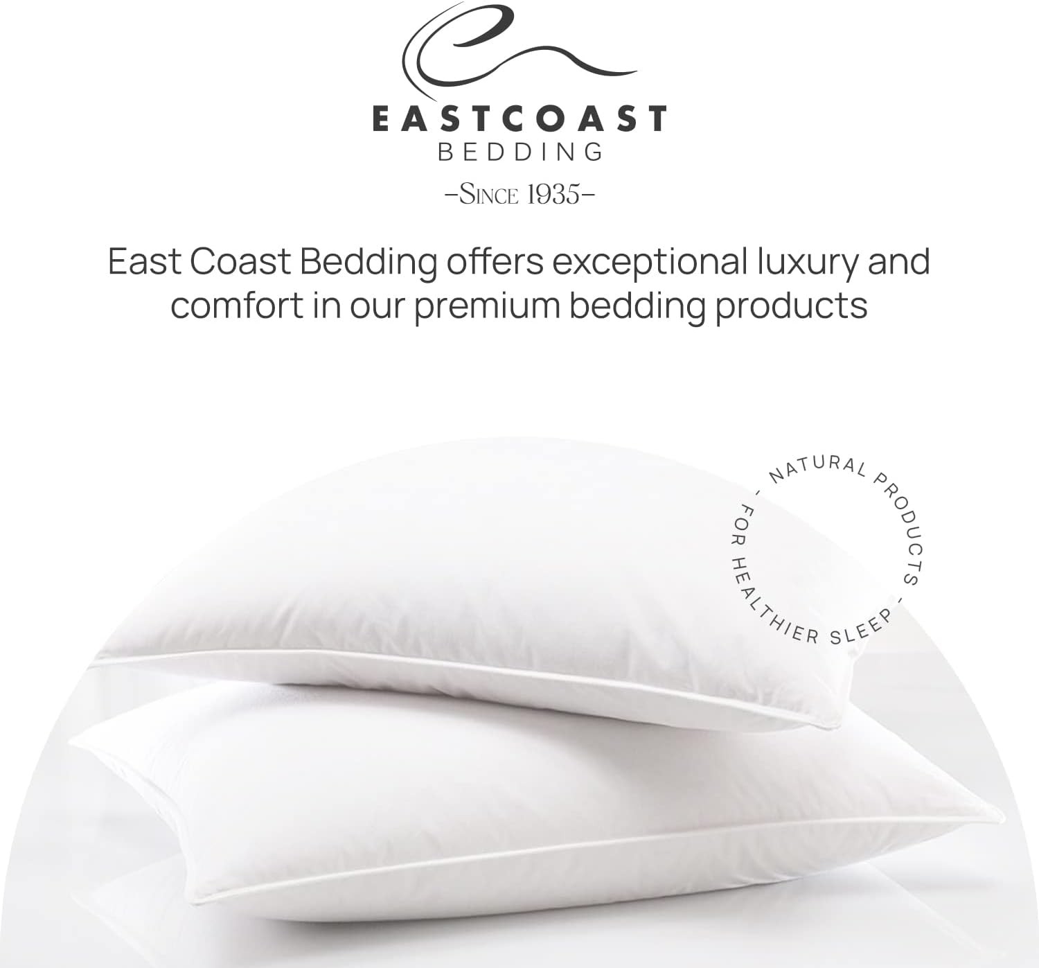East Coast Bedding Balanced Dream 50/50 Goose Standard (Pack of 1), White 