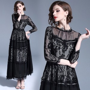 solid black prom dress