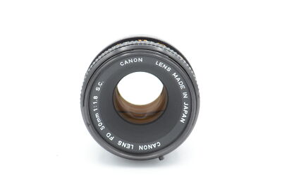 Canon 50mm F/1.8 SC Breech Lock FD Mount Manual SLR Camera Lens | eBay