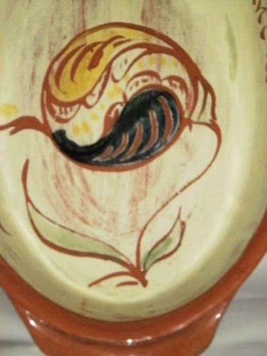 SINGLE SERVE TERRACOTA OVAL STUDIO POTTERY YING YANG EMPTY BARREL GREATEST SOUND - Picture 3 of 12