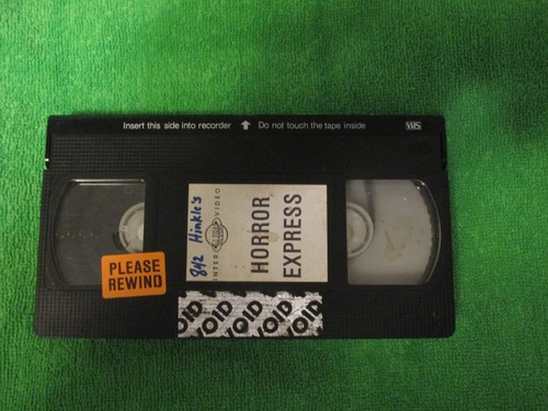 Horror Express VHS 1985 Interglobal Video Christopher Lee Peter Cushing Movie - 第 8/9 張圖片