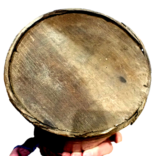 Bugholzmaserung Maß Antik Kitchenalia Halbe Gallone Holzgeschirr - Bild 12 von 12