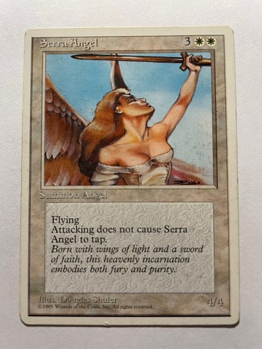 Serra Angel MTG Fourth Edition 4th Magic 2B3 - Picture 1 of 3