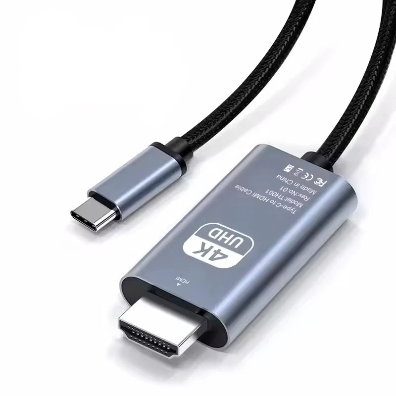 USB-C zu HDMI Kabel 4K UHD Typ C auf HDMI für Samsung Huawei Sony Xiaomi TV