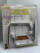 Handy Home 6" GIANT STORAGE HOOKS USE GARAGE SHED BICYCLES HOSES and MORE