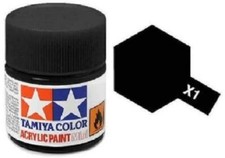 Tamiya 81001 Acrylic X1 Black 3/4 ounce Free Shipping