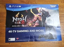 Nioh 2 PS4 Pro Gamestop Promo Store Display Wall Poster 36" X 26"