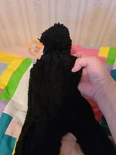 D&Y Knit Beanie Hat With Attached Scarf 