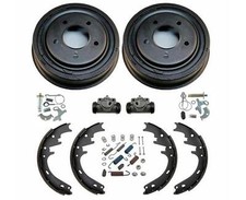 Rear Drums Shoes Wheel Cylinders Spring Kit 8pc For Ford E-150 F-150 1987-1996