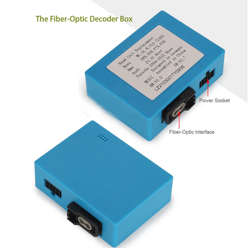Glasfaser-Decoder für Mercedes Benz Klasse ML/GL/R/CLS/SLK/Cayenne/Audi/Boxster - Bild 3 von 4