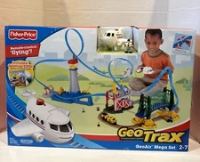Fisher Price GeoTrax GeoAir Mega Set Rare!