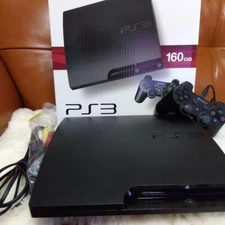 Sony PlayStation 3 PS3 160GB CECH-3000A Charcoal Black Game Console Box Japan