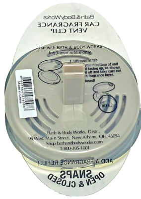 Bath Body Works Marble Wood Scentportable Vent Clip Car Air