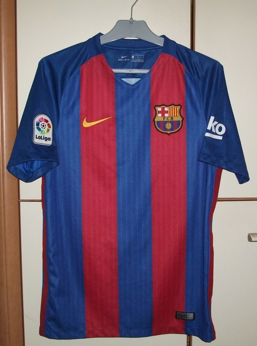 FC Barcelona 2016-2017 Home football shirt jersey Nike size S | eBay