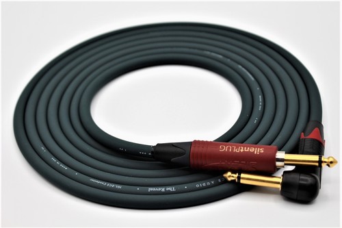 Cavo per strumenti 3' ~ EA Reveal 3 piedi silenzioso, oro o nichel spine ~ BORSA GRATUITA - Foto 2 di 7