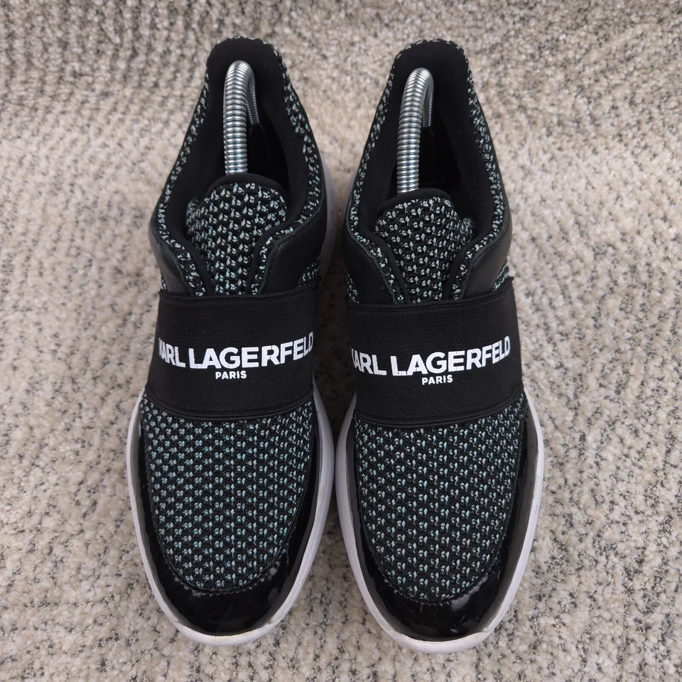 Zapatillas Karl Lagerfeld Mujer Talla 8.5 Zaidee 2 Paris Cuña Plataforma Sin Cordones Foto 2 de 4