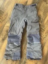 Kids Columbia Omni Heat Titanium Outgrown Insulated Gray Snow Ski Pants Small 8