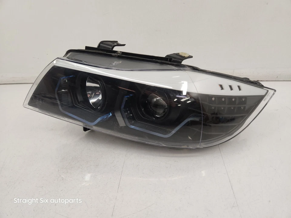 ✅ PARA 06-08 BMW E90 E91 Faro Izquierdo Lado del Conductor 3D LED Ojos de Ángel V2 * Foto 2 de 4