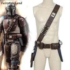 Mandalorian Cosplay Bullet Belt Holsters Baldric Soldier Costume Accessories