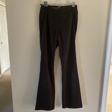 Women Vintage Unbranded  Unsized Suede Type Brown Dress Pants Measures Size 0-2
