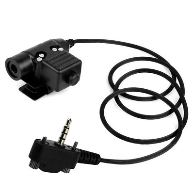 Tactical U94 PTT Headset Adapter Cable For Vertex Standard VX-231 VX131 VX539