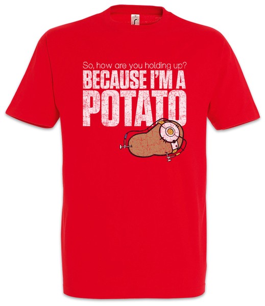 Camiseta Because I'm A Potato Fun Portal Gamer Divertidos Juegos Video PC Admin