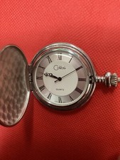 Colibri of London Quartz Analog Stainless Steel White Dial Pocket Watch