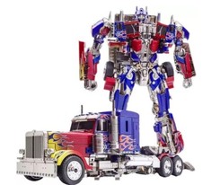 30CM Transformation Robot Toys Optimus Prime Commander Alloy Car Action Figure