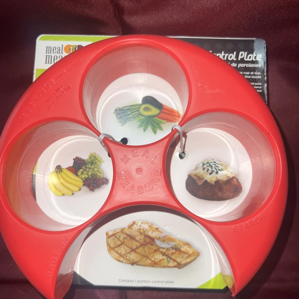 2部分控制板膳食夹板/容器用于减肥/饮食工具 — 第 3/4 张图片